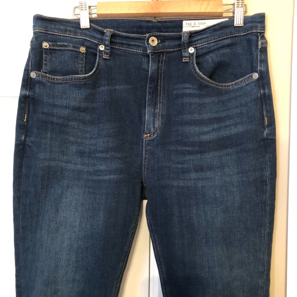 Rag & Bone ‘The Lenox’ High-Rise Skinny Ankle Jeans - Picture 3 of 9